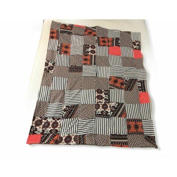 Baby Quilt 30"x40" Homemade Boho Style Hippie Blanket Wallhanging Lap Wheelchai - Picture 7 of 7